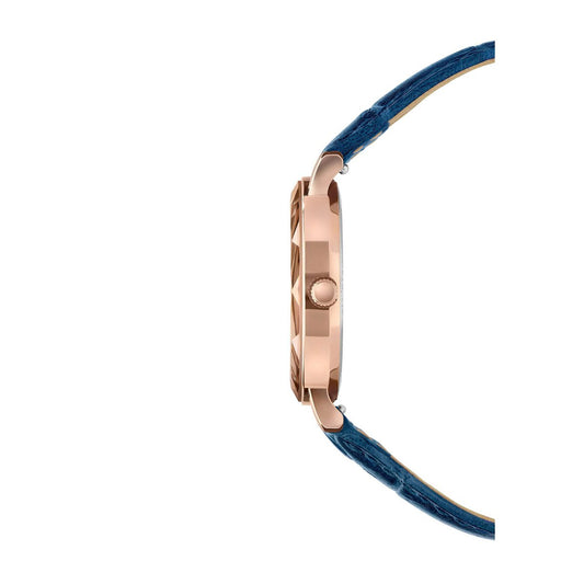 ZAYA x JOWISSA 🇨🇭 Aura – švicarski ženski sat s plavim brojčanikom i rose gold kućištem