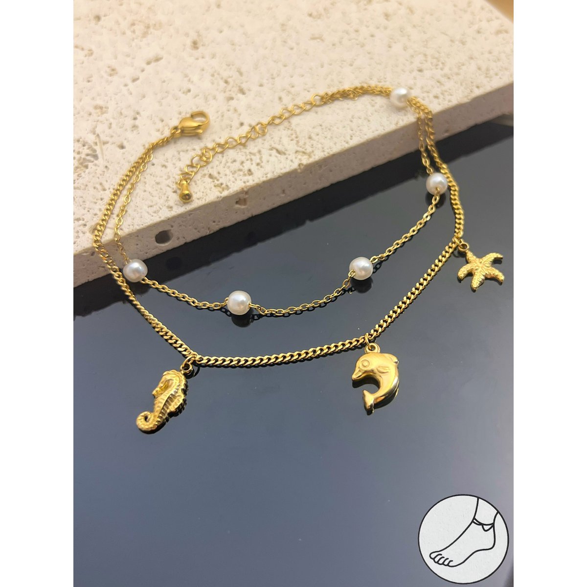 ZAYA x COSMOS 🇫🇷 Ankle chain - 6 vrsta - Odaberi svoju