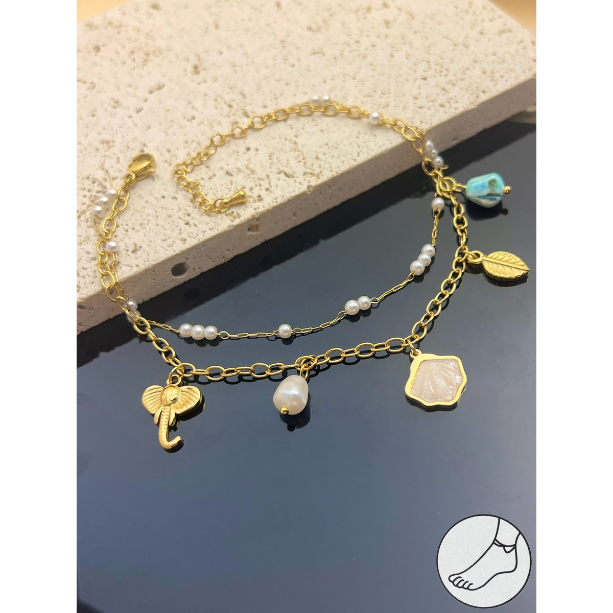 ZAYA x COSMOS 🇫🇷 Ankle chain - 6 vrsta - Odaberi svoju