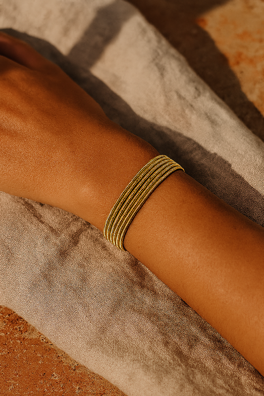 ZAYA x CASSETTE 🇪🇸 - Multichain – slojevita narukvica od nehrđajućeg čelika