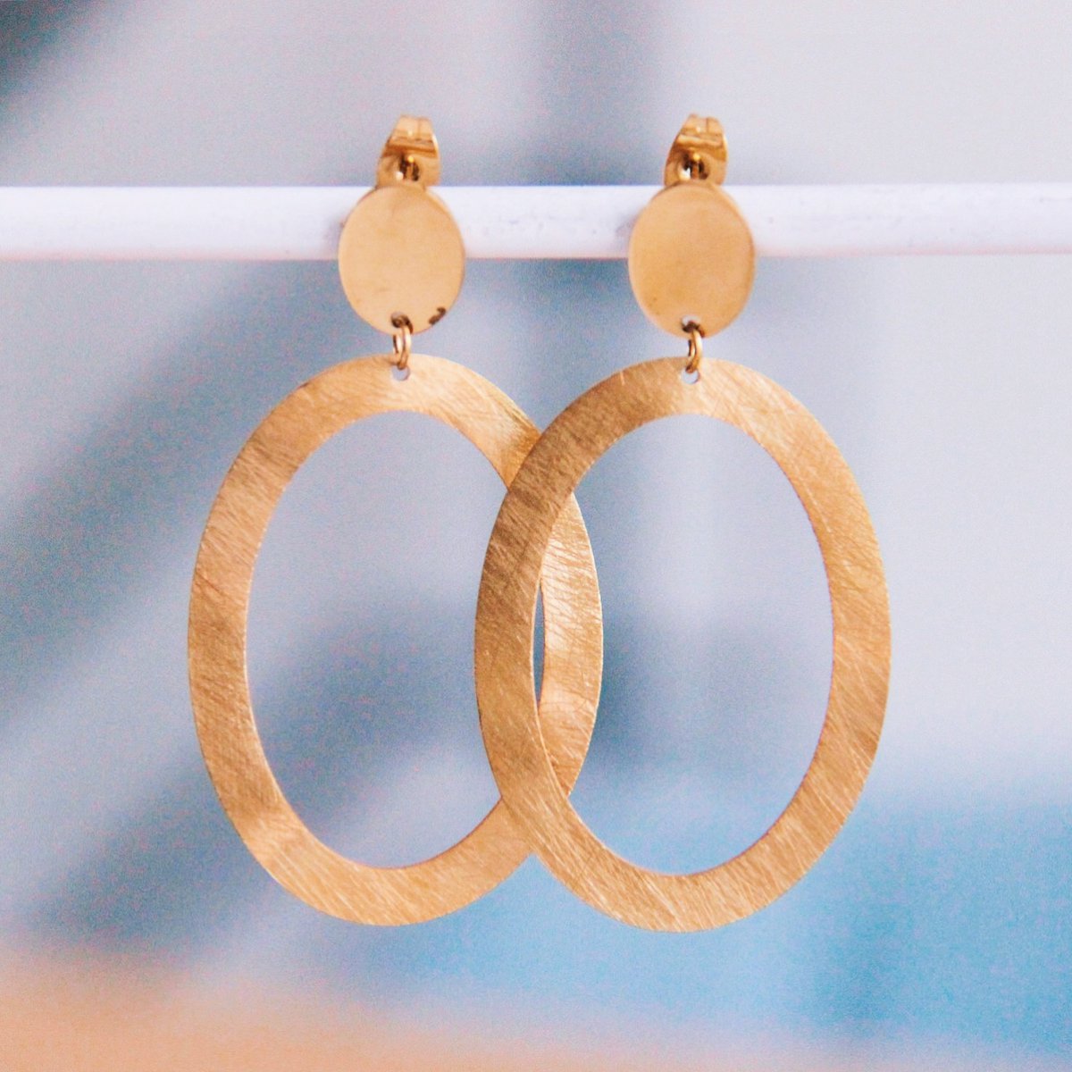 ZAYA x Bazou - Naušnice Statement Oval