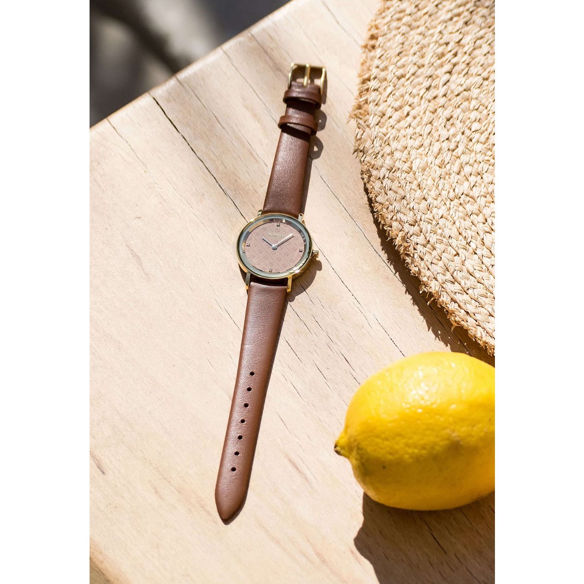 ZAYA x Jowissa 🇨🇭 – Švicarski sat AnWy (Gold / Brown)