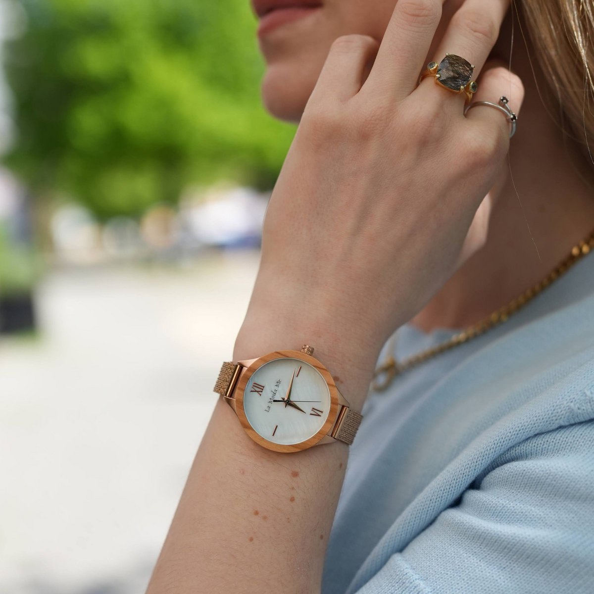 ZAYA x La Moda Me 🇩🇪 – Sat Olivewood Grace (rosegold & maslina)