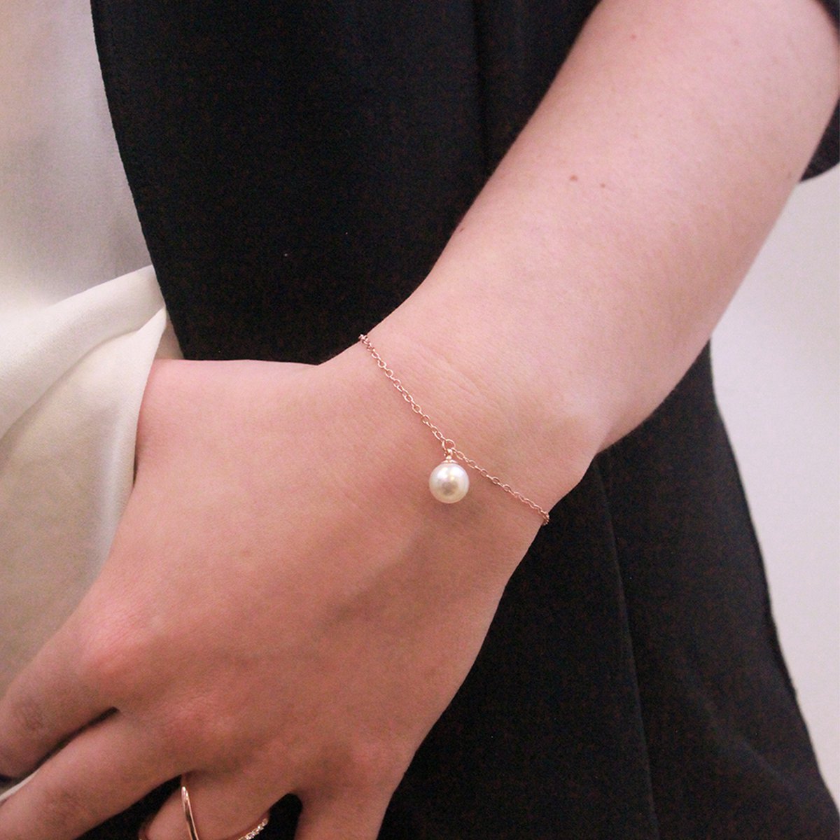 ZAYA x MYC Paris 🇫🇷 – Crystal Pearl 18K narukvica (Rose Gold & Crystal)