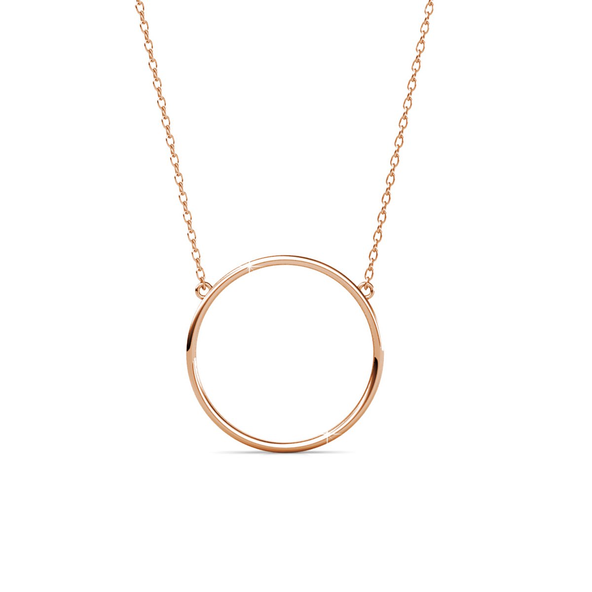 ZAYA x MYC Paris 🇫🇷 – Olina ogrlica 18K (Rose Gold & Crystal)