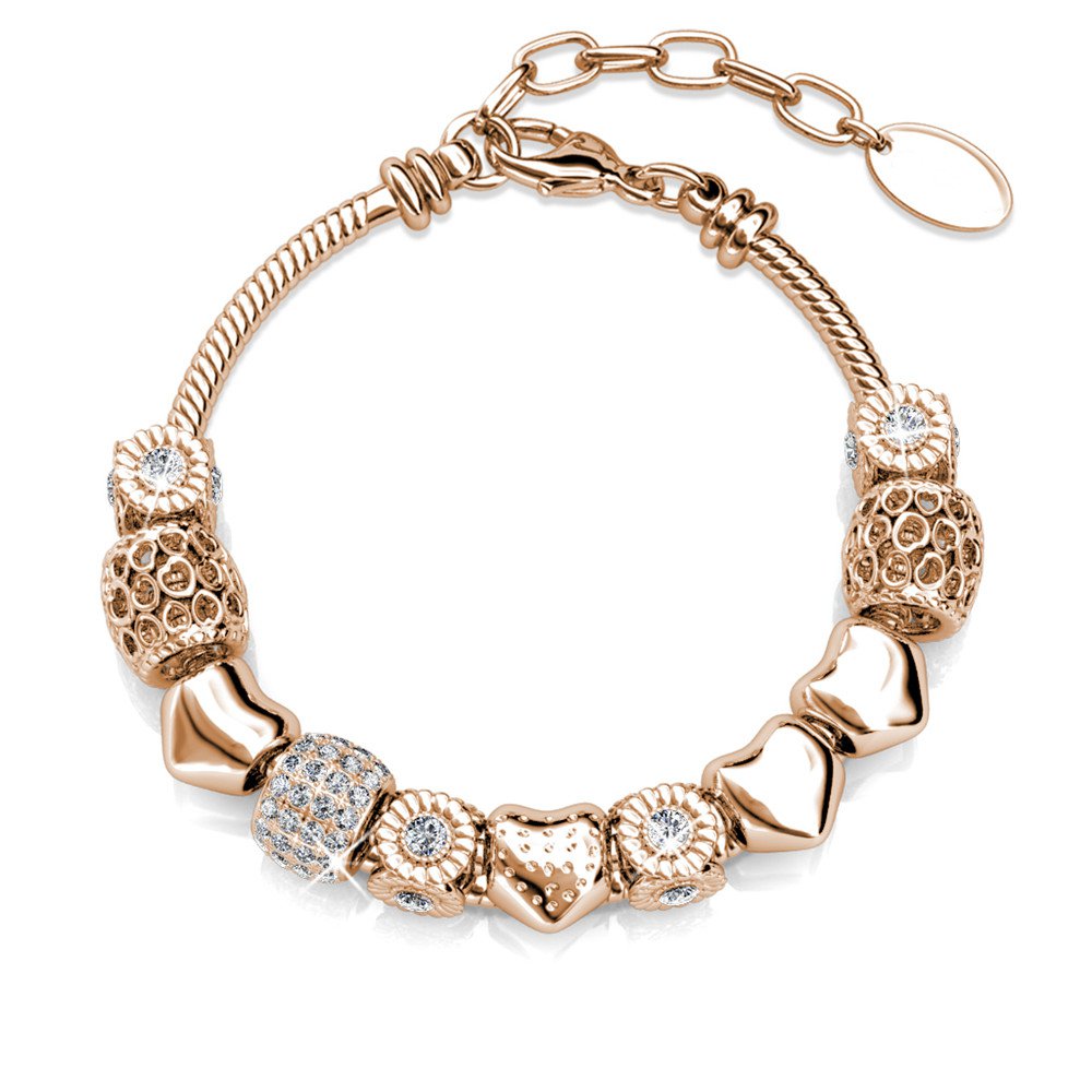 ZAYA x MYC Paris 🇫🇷 – Narukvica Radiant Charm (Rose Gold & Crystal)
