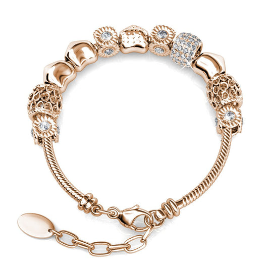 ZAYA x MYC Paris 🇫🇷 – Narukvica Radiant Charm (Rose Gold & Crystal)