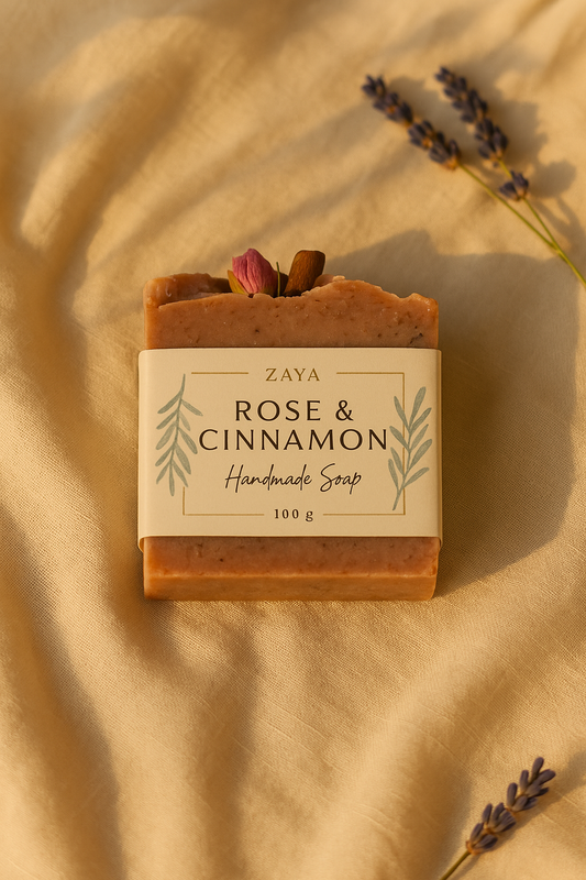 ZAYA x KVAKVAKVA – Ruža i cimet 🌹🍂 100g prirodnog sapuna