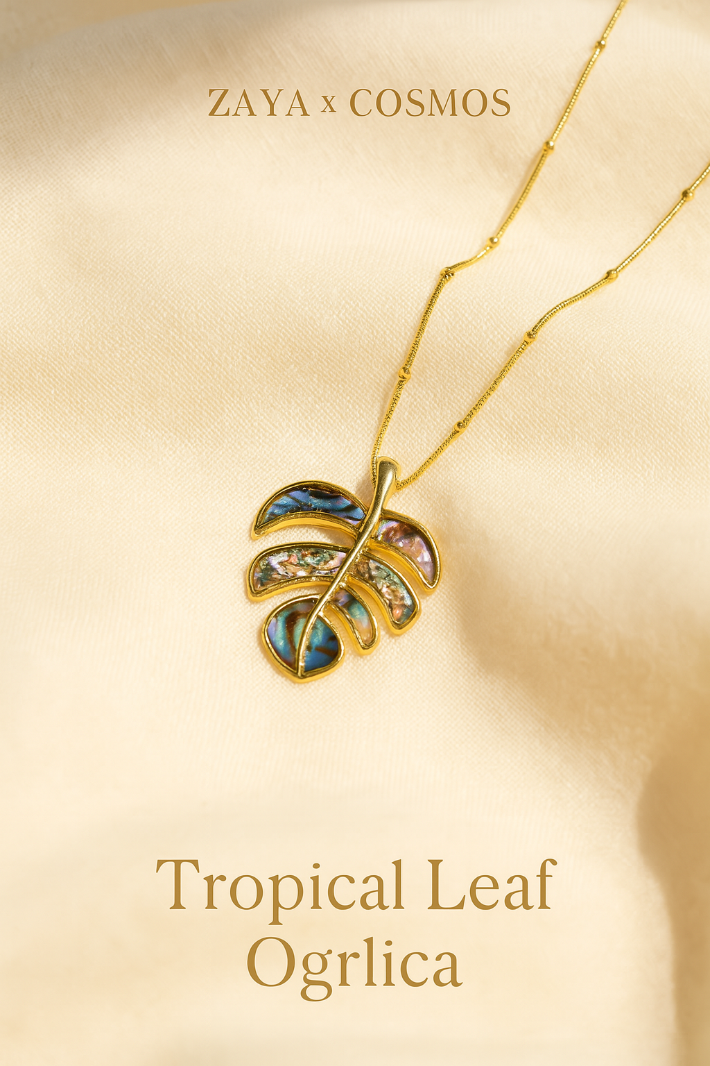 ZAYA x Cosmos 🇫🇷 – Tropical Leaf Ogrlica