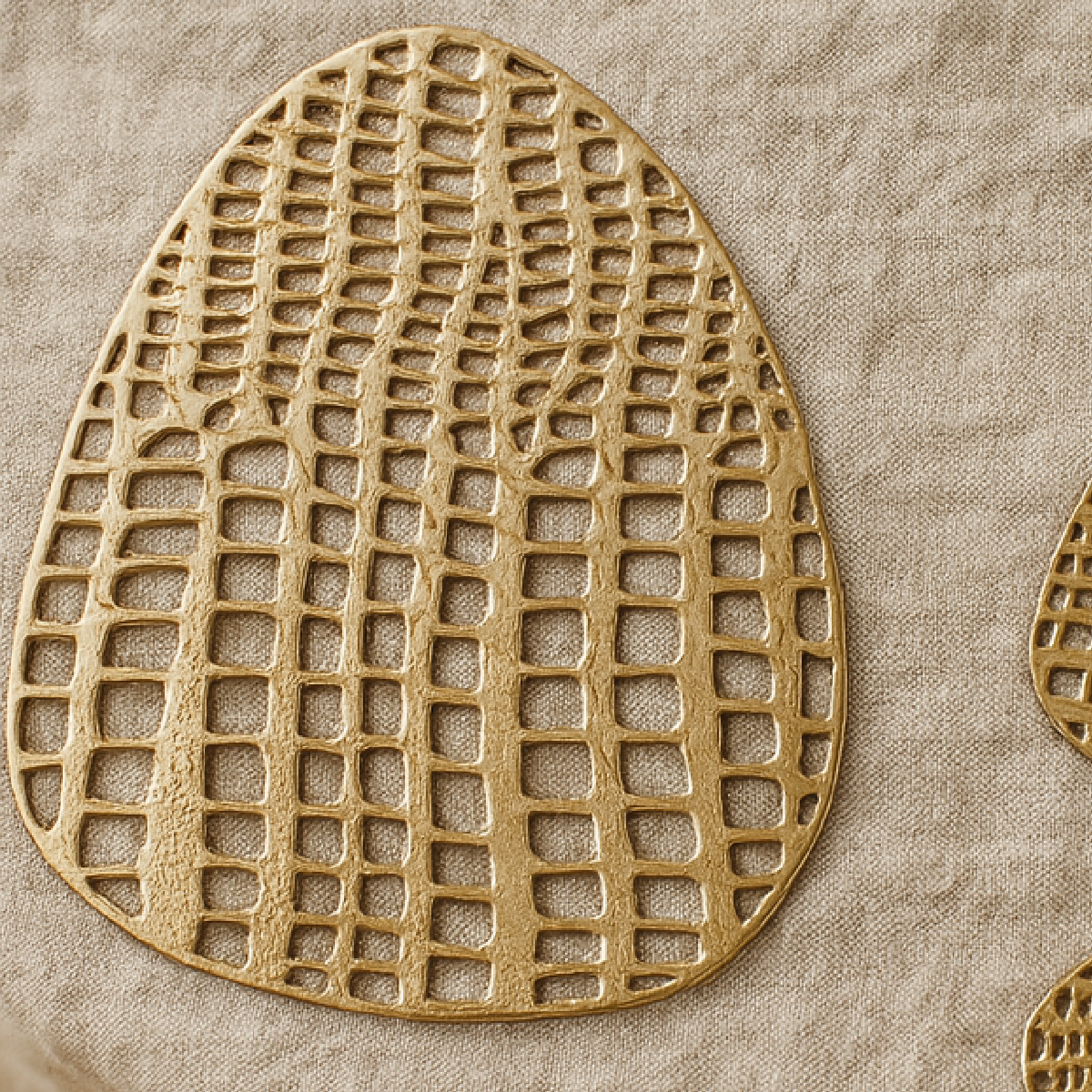 ZAYA x MONDEX – Set 4 podmetača "Gold Leila" ✨