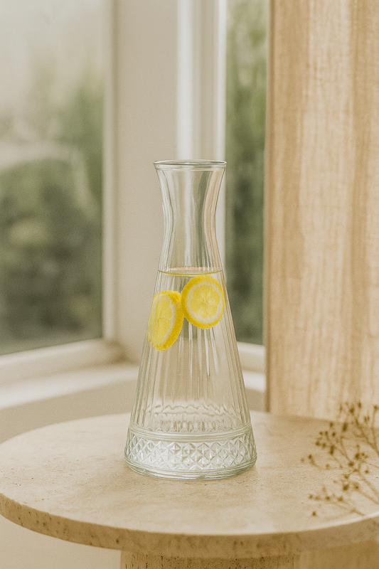 ZAYA bocun, bocun Elysia, bokal za vino, bokal za vodu, stakleni bocun, vintage bokal, Elysia kolekcija, serviranje s elegancijom, bokal za limunadu, zaya home