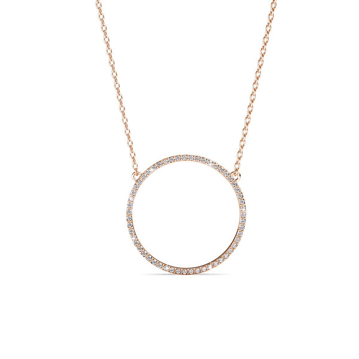 ZAYA x MYC Paris 🇫🇷 – Olina ogrlica 18K (Rose Gold & Crystal)