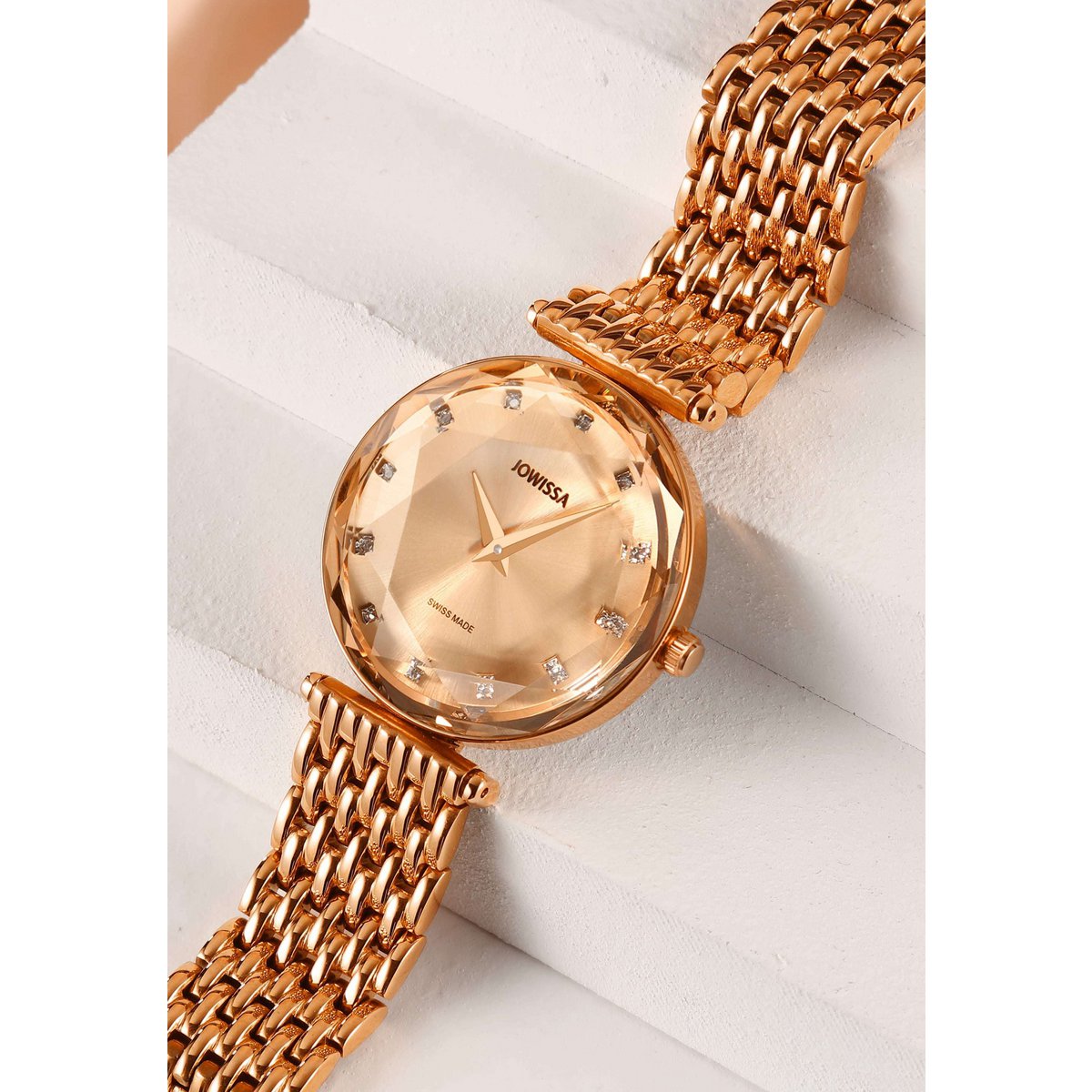 ZAYA x Jowissa 🇨🇭 – Švicarski sat Facet Brilliant (Rose Gold Edition)