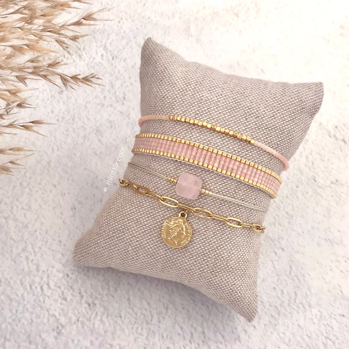 ZAYA x Mint15 - Narukvica Rose&Sand
