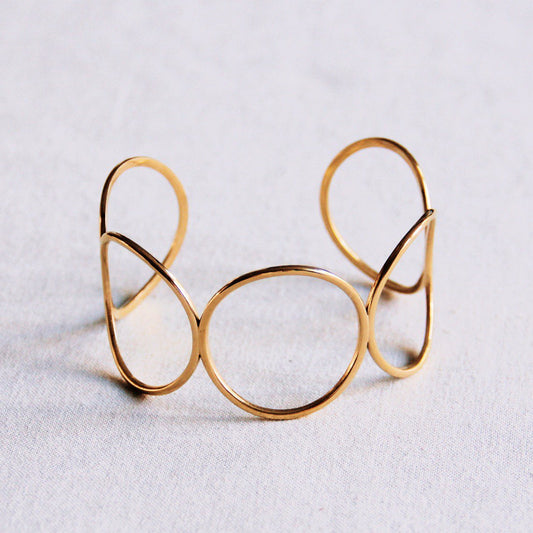  zlatna XL narukvica, bangle narukvica, statement narukvica, nehrđajući čelik nakit, narukvica koja ne tamni, poklon za nju, minimalistički modni dodaci, zlatni nakit
