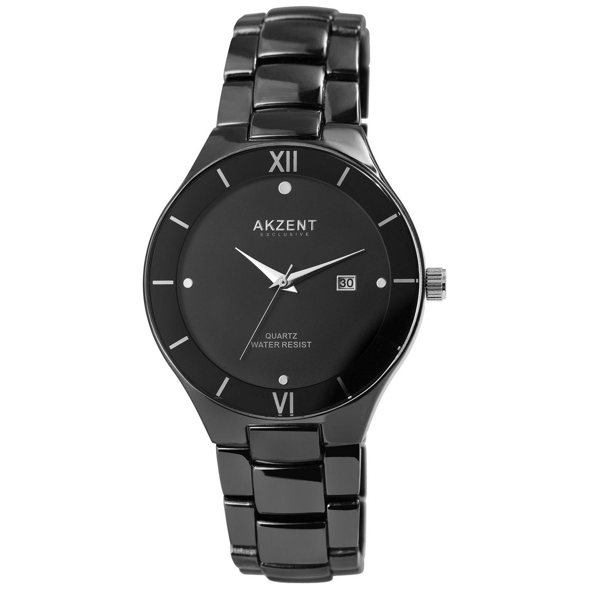 muški sat, Akzent Exclusive sat, elegantni sat za muškarce, sat s metalnim remenom, crni muški sat, poklon za dečka, muški sat online narudžba, poslovni sat za muškarce, muški modni dodatak, ZAYA satovi