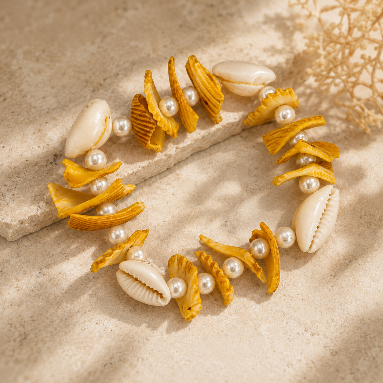 narukvica od školjki, žuta narukvica, shell bracelet, yellow shell bracelet, narukvica školjkice, ljetna narukvica, beach bracelet, boho narukvica, mediteranska narukvica, narukvica za plažu, nakit od školjki, shell jewelry, coastal jewelry, beach jewelry, resort nakit, narukvica za ljeto, narukvica za more, handmade style narukvica, stretch narukvica, elastična narukvica, žuto bijela narukvica, narukvica s perlicama, narukvica s biserima, prirodni nakit, boho nakit, ZAYA narukvica, ZAYA nakit, modni dodata