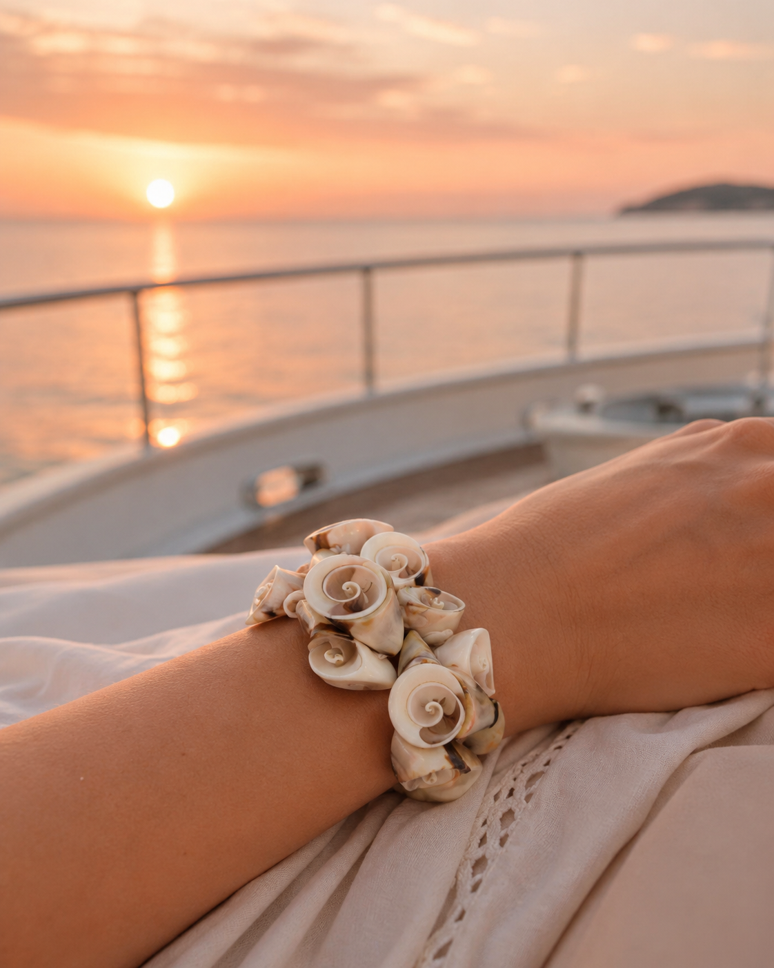 narukvica od spiralnih školjkica, spiralne školjkice narukvica, narukvica od školjki, narukvica od morskih školjki, shell bracelet, spiral shell bracelet, Shiva shell narukvica, operculum shell narukvica, boho narukvica, ljetna narukvica, morska narukvica, mediteranski nakit, nakit od školjkica, prirodni nakit, ženska narukvica, elastična narukvica, široka narukvica, narukvica 25 mm, narukvica za plažu, narukvica za ljeto, narukvica za poklon, poklon za nju, ZAYA nakit, ZAYA narukvica, online nakit Hrvatska