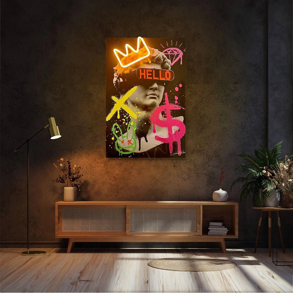 ZAYA x LED MANSION 🇮🇹 LED zidne umjetnine – 50 × 70 cm