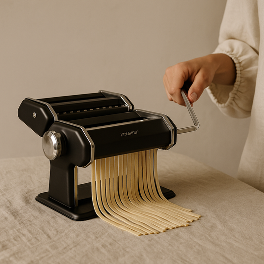 pasta mašina ručna, KINGHoff tjestenina stroj, aparat za manistru, ugostiteljska oprema Split, izrada domaće tjestenine, tagliatelle rezač, linguine stroj, oprema za restorane, tjestenina bez struje, horeca oprema webshop