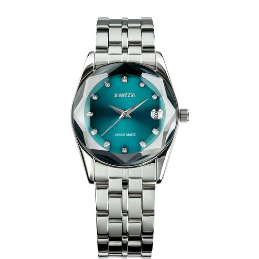 švicarski sat unisex, Cosmo Jowissa, ZAYA x JOWISSA, tirkizni sat, sat s kristalima, swiss made watch, statement sat, modni dodatak za žene i muškarce, sat sa strass oznakama, zaya-hr.com, sat s prikazom datuma, chic everyday watch, premium poklon, elegantan sat za svaki dan, sat s tirkiznim brojčanikom, švicarska kvaliteta, unisex sat 2025, blistavi brojčanik, dijamantno staklo sat