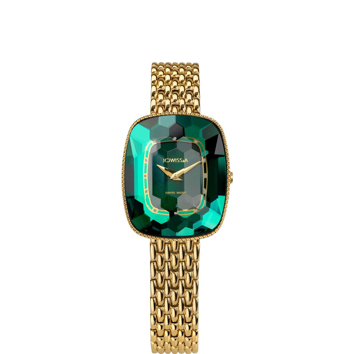švicarski sat za žene, Jowissa Facet Bee, zeleni sunray sat, swiss made watch, premium ženski sat, sat s brušenim staklom, sat sa zelenim brojčanikom, ZAYA x JOWISSA, luksuzni sat, elegantni accessories, sat s milanskom narukvicom, chic zeleni sat, zaya-hr.com, modni sat za žene, classy wristwatch, gift for her, švicarska izrada, honeycomb watch glass, zlatni sat 2025
